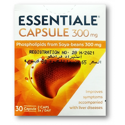 ESSENTIALE 300 MG PHOSPHOLIPIDS FROM SOYA-BEANS ( 3-SN-PHOSPHATIDYL CHOLINE 76% ) 30 CAPSULES